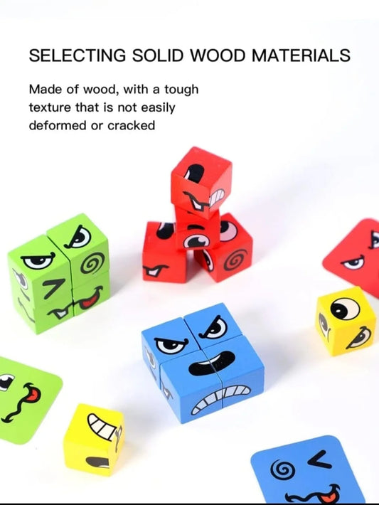 6083 wooden Face Puzzle