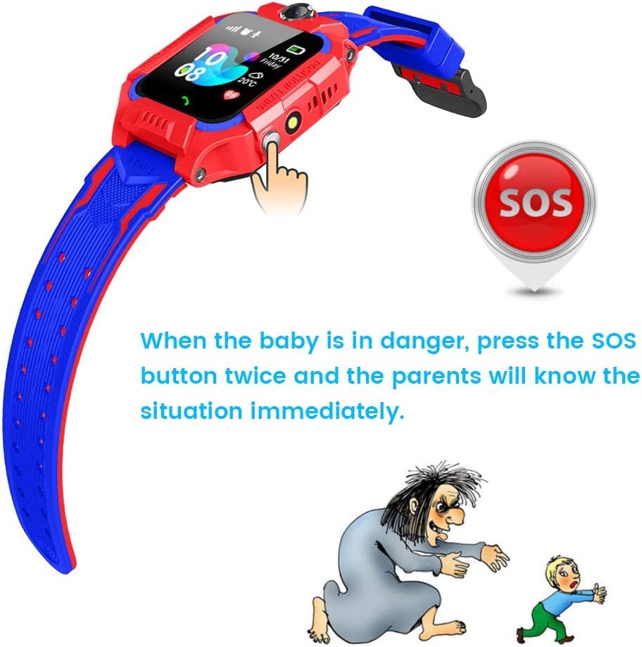 20345 Sim Card Watch , GPS Watch for Kids | Calling Smartwatch for Kid | Touch Screen, SOS, Voice Chat Camera| Kids Smart Watch for Boys & Girls | Long Battery Life | Water Resistance, UNISEX