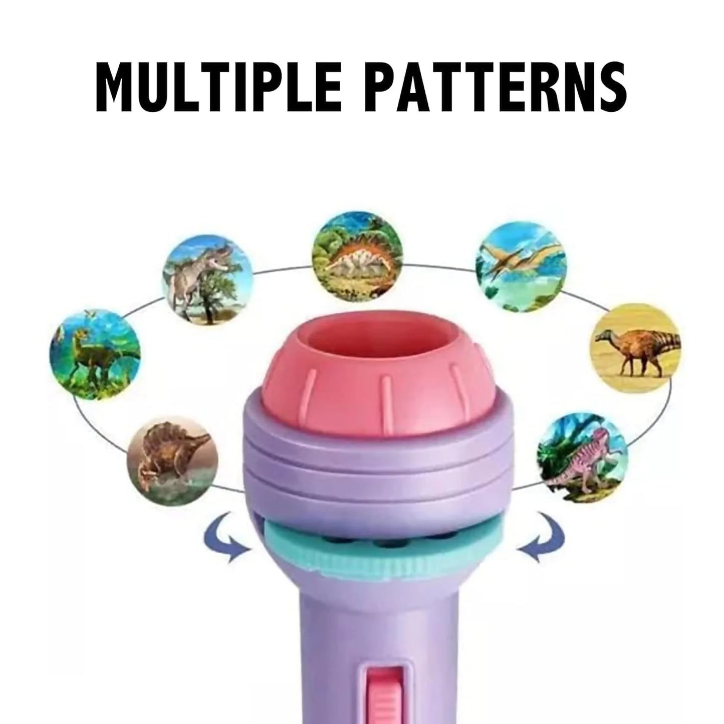 20025 Mini Projector Torch: Portable Multi-Functional Device with LED Light and Projector