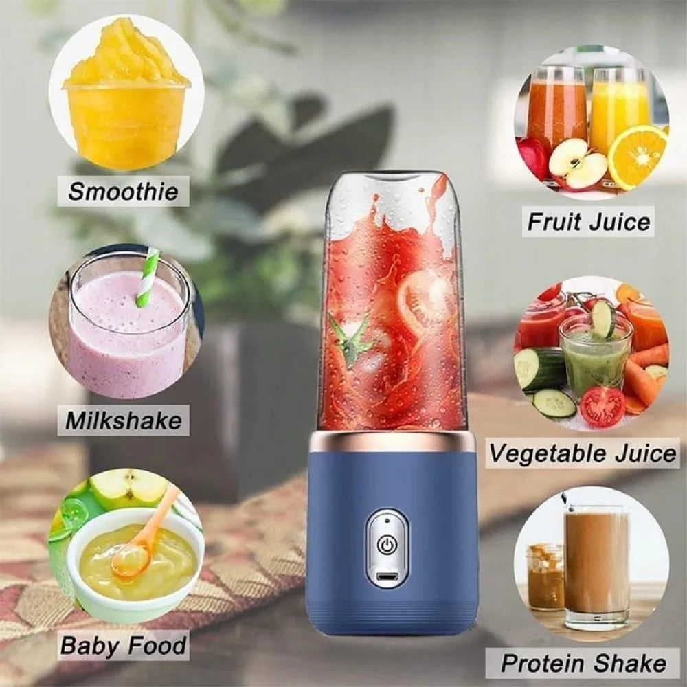10401 Portable Juicer Blender for Smoothies & Juices ,USB Rechargeable Mini Blender Bottle 400ML