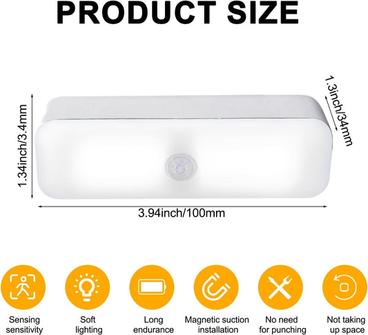 20870 Smart LED Light 1pc Magnetic Reading Light - Easy-Install, Dimmable, Rechargeable, Wireless, and Portable LED Light - Perfect for Bunk Beds, Under Cabinet, Closet, Kitchen