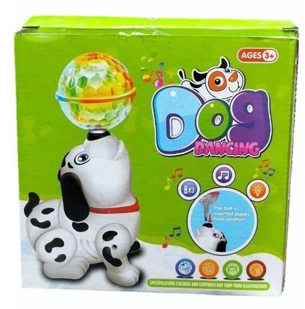 20960 Dancing Dog Toy with Music and 3D Flashing LED Light Ball, for Boys and Girls, Ages 3+