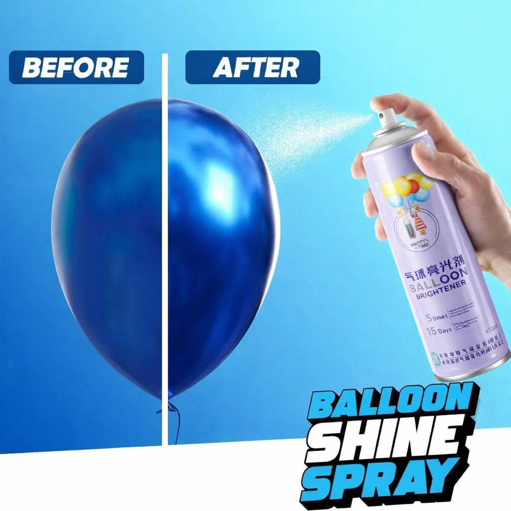 21234 TRAIS Balloon Shine Spray for Latex Decoration | Gloss Coating Brightener for Birthday Wedding Anniversary Party Balloons | 450ml