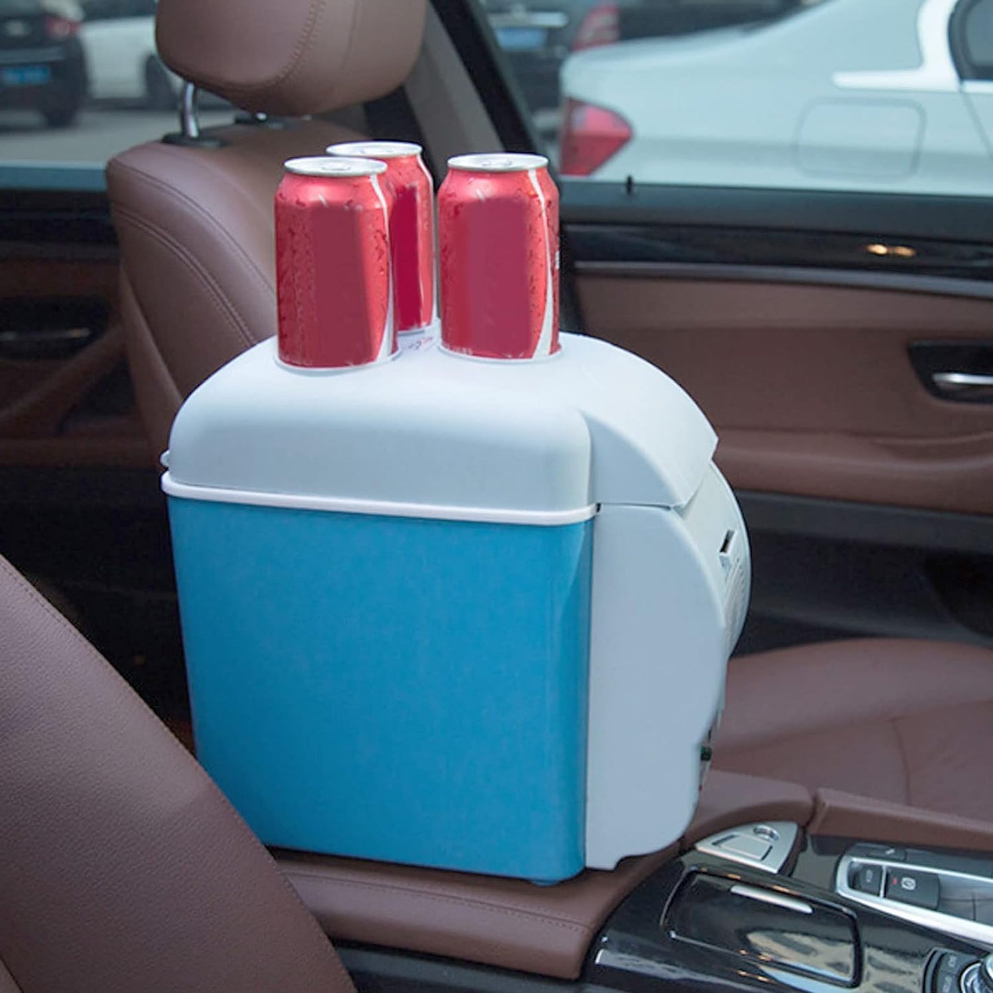 20585 Mini Refrigerator Compact and portable, with 7.5 liters capacity, food grade, with low noise and thick inner lining, suitable for use in the car.