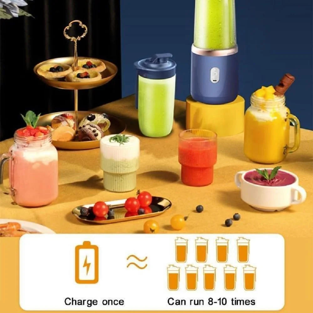 10401 Portable Juicer Blender for Smoothies & Juices ,USB Rechargeable Mini Blender Bottle 400ML