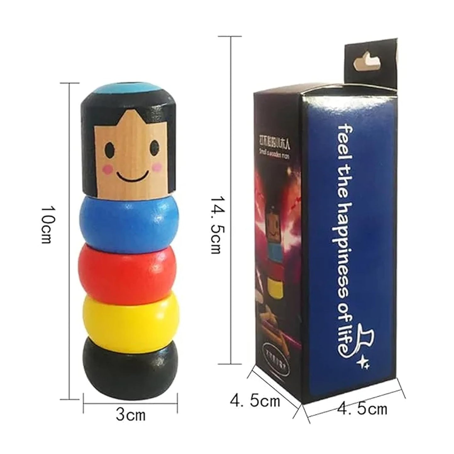 20747 Magic Toy - Immortal Unbreakable Wooden Man Toy Tricks Close Up Stage Props Funny for Teens and Kids