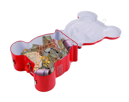 1210 Mini Metal Coin Bank/Piggy Bank with Lock & Key for Kids | Birthday, Educational Learning, Return Gift