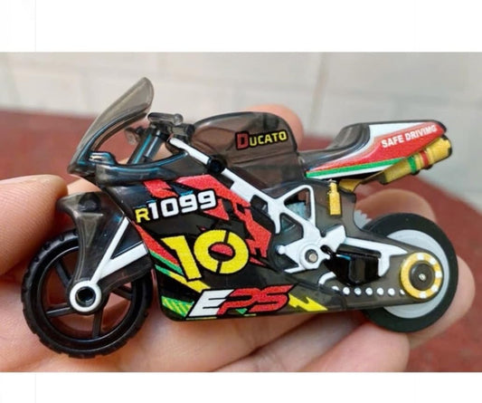20526 Pull Back Friction Powered Spark Fire Bike Toy