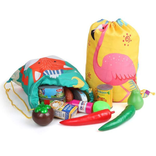 2104 Cartoon Printed Dori Bag for Girls