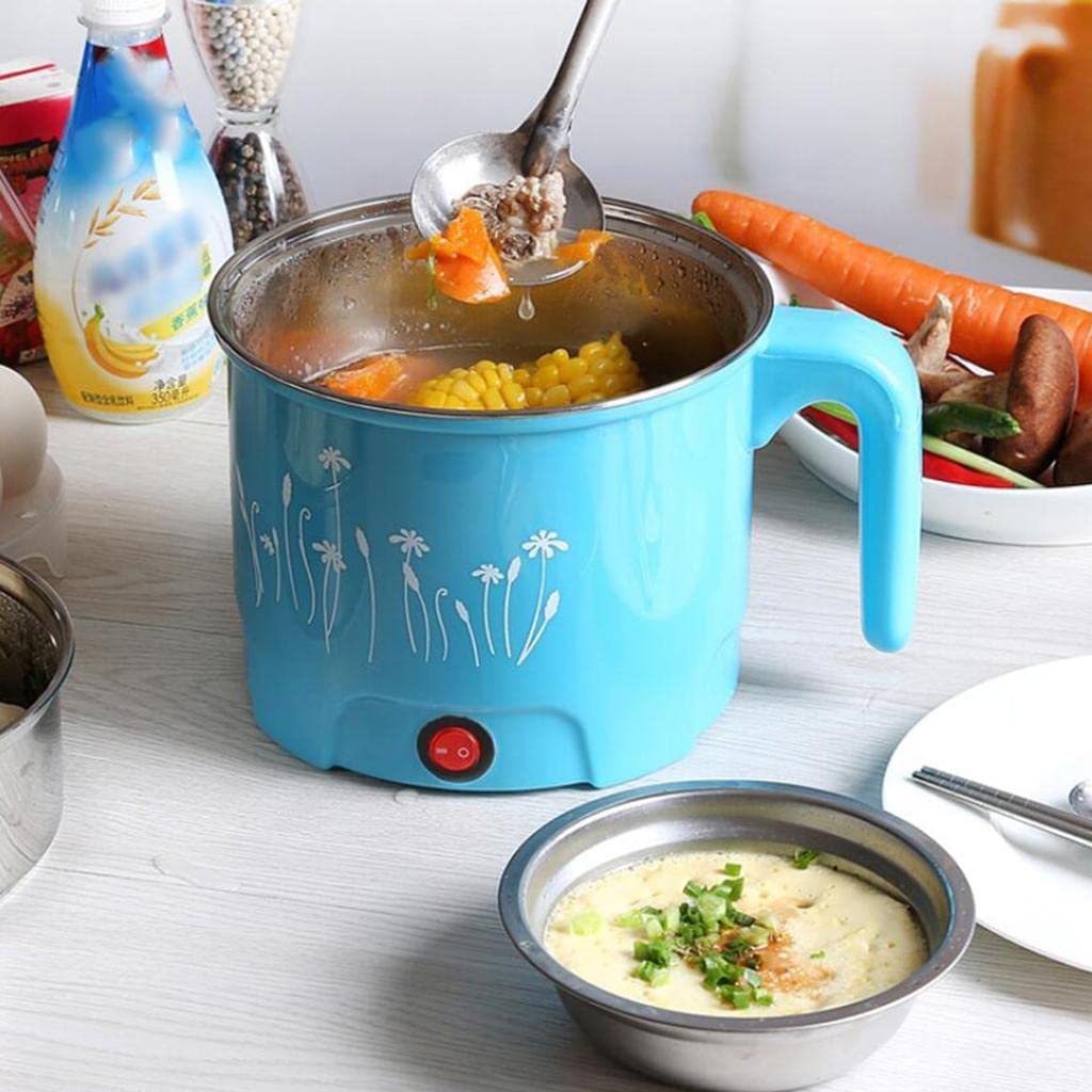 20544 Electric Mini Cooking Pot with Glass Lid & Handle, Multi-Purpose Portable Electric Kettle for Boiling Noodles Soup Milk Tea Eggs, Compact Travel Hot Pot for Home Hostel Office Use