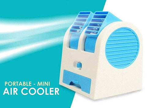 F001  Mini Air Conditioner & Humidifier | Portable Air Cooler Fan for Personal Space | Easy Way to Cool Any Space at Home or Office {Multicolor}