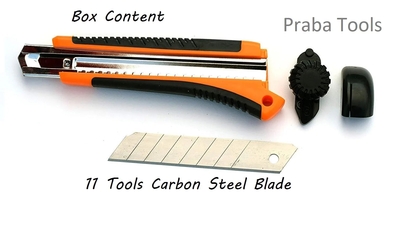 10370 18 mm Heavy Duty Box & Paper Cutter | Steel Auto-Lock – Snap Off Blade – Rubber Grip