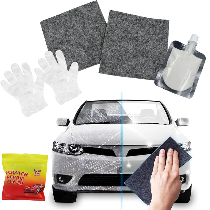10873 Car Scratch Remover kit, Cloth for Car Paint Scratch Repair on the Surface Polishing Repeatable Use for All Kinds of Car