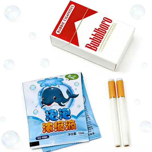 21188 Bubble Cigarette Toy Kit | Fake Cigarette Bubble Blower | Cigarette Box Bubble Maker | Funny Mini Bubble Puff Stick Toy | Soap Bubble Blowing Toy for Parties, Cosplay & Novelty Gifts