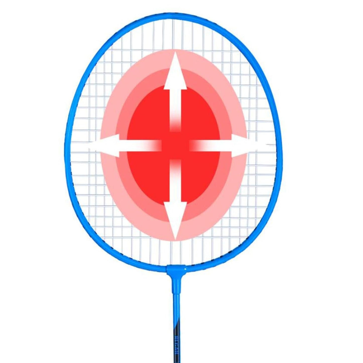 20697  2Pcs Badminton Rackets Set Badminton Shuttlecock for Games Beginners Outdoor Blue Sporting Goods| Tennis & Racquet Sports