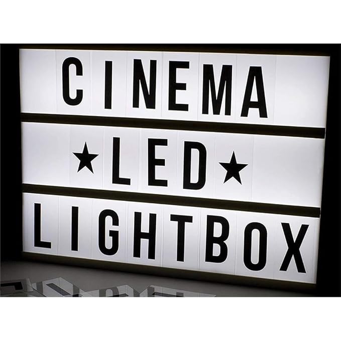 21080 Chronos Cinematic Light Box -USB or Battery Operated - Black (Black, A4)