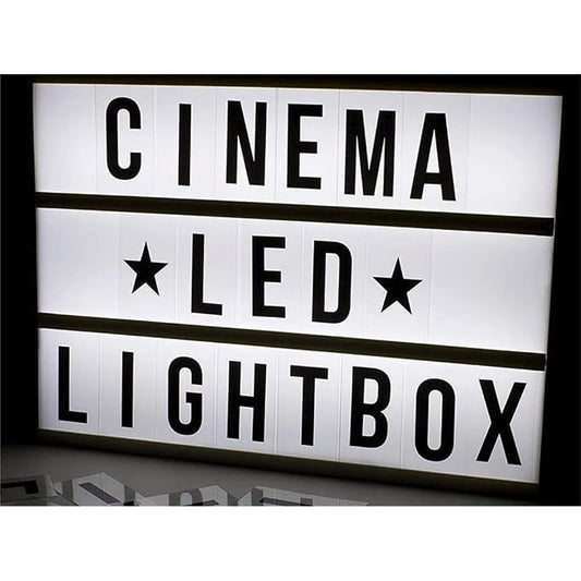 21080 Chronos Cinematic Light Box -USB or Battery Operated - Black (Black, A4)