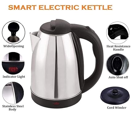 10081 Hot Water Pot Portable Boiler Tea Coffee Warmer Heater Cordless MG-STR Electric Kettle