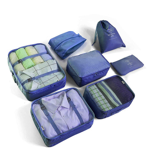 21029 (Set of 7) Packing Cubes for Travel Carry On Luggage, Lightweight Travel Storage Bags for Clothes, Large Luggage Organizers Packing Cubes Set for Travel Bag Suitcase