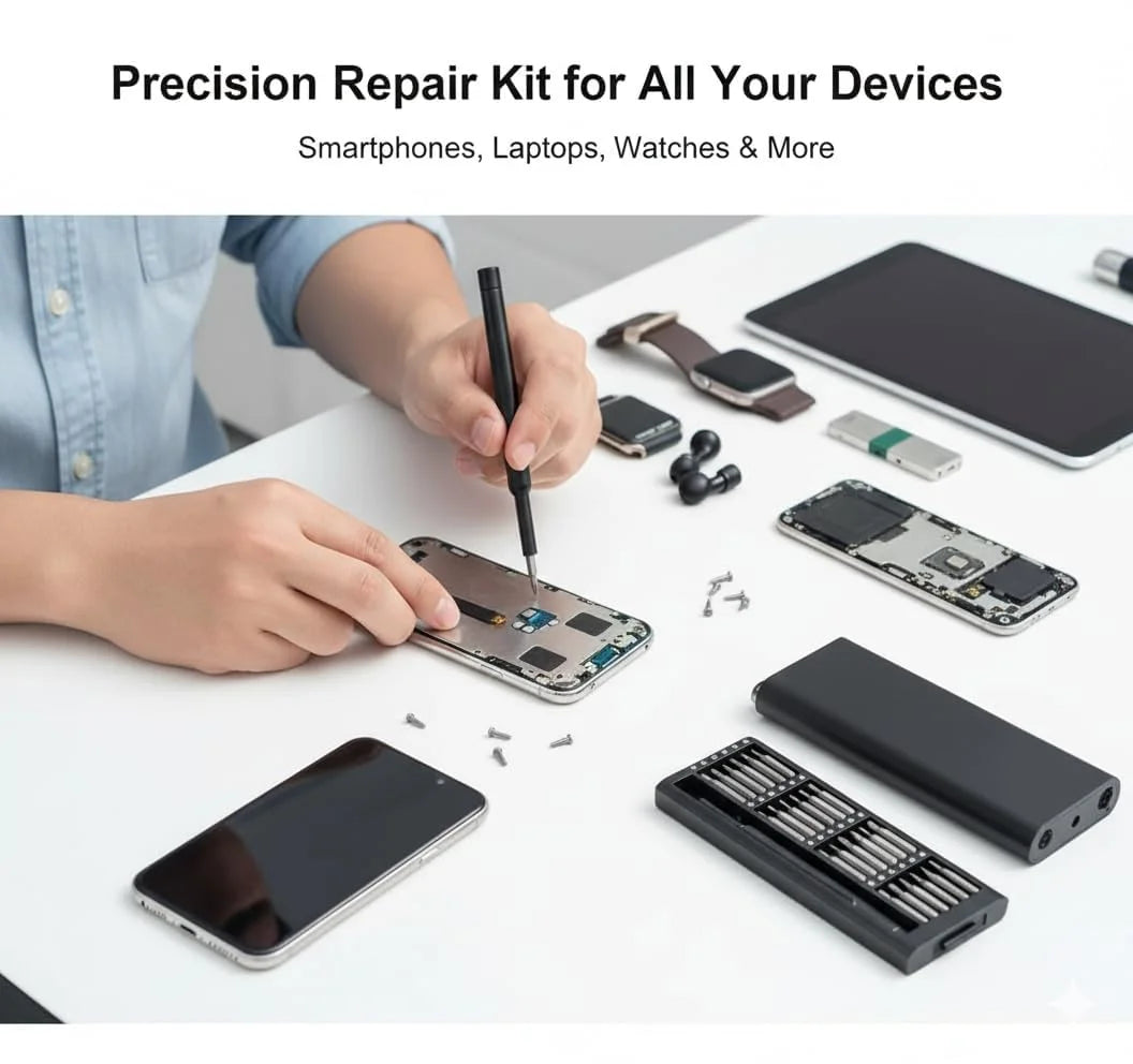6024 24 in 1 Mini Screwdriver Set with Case, Magnetic Precision Repair Tool Kit for Electronics, Phone, Laptop, and Small Devices