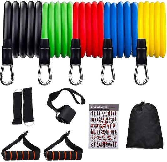 8060 Exercise Rubber Fitness Bands Set