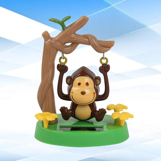 10273 Solar Powered Dancing Toy Swinging Monkey Bobbleheads Shaking Car Dashboard Ornament for car Interior Decorations Ornament Gift