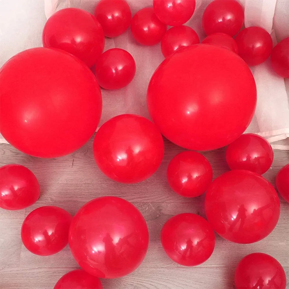 2083 (50pcs) red Metallic Balloons