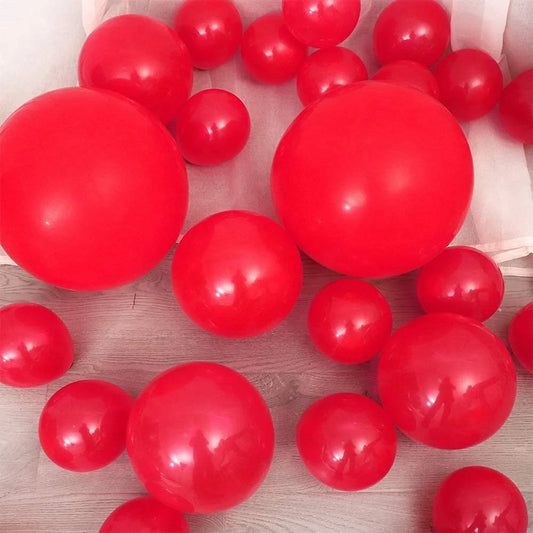 2083 (50pcs) red Metallic Balloons