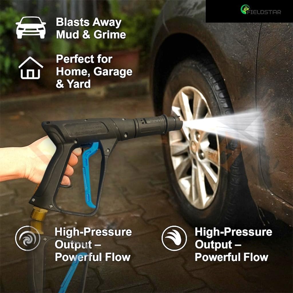 20795 Fieldstar Professional  Washer Gun – Adjustable Nozzle Heavy Duty Spray Gun with Lock Trigger | Compatible with Most Pressure Washers