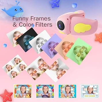 20130 Digital Camera BB128, 1080p Video & 20MP Photos, Kids-Friendly Features, Action Camcorder, Electronics, Camera {Multicolor}