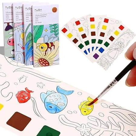 8522 12 pages per book water colouring book
