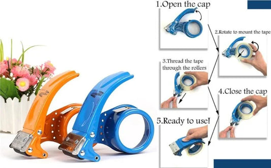 10302 Tape Dispenser for Packing Packages Lightweight Ergonomic Industrial Heavy Duty Tape Cutter for Couriers