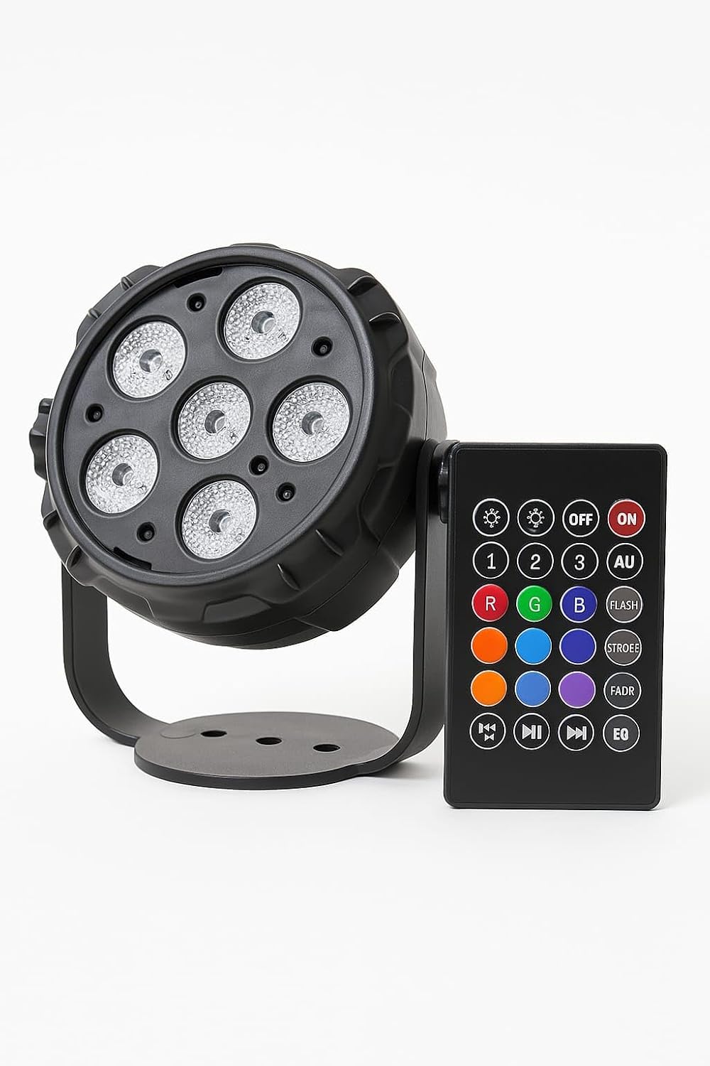 PX PR-03 6LED Light with Remote Control, RGB Multi-Color Effects, Different Flash Modes, Festival Decoration Light, Ganesh Chaturti, Diwali, New Year, Home Decoration.