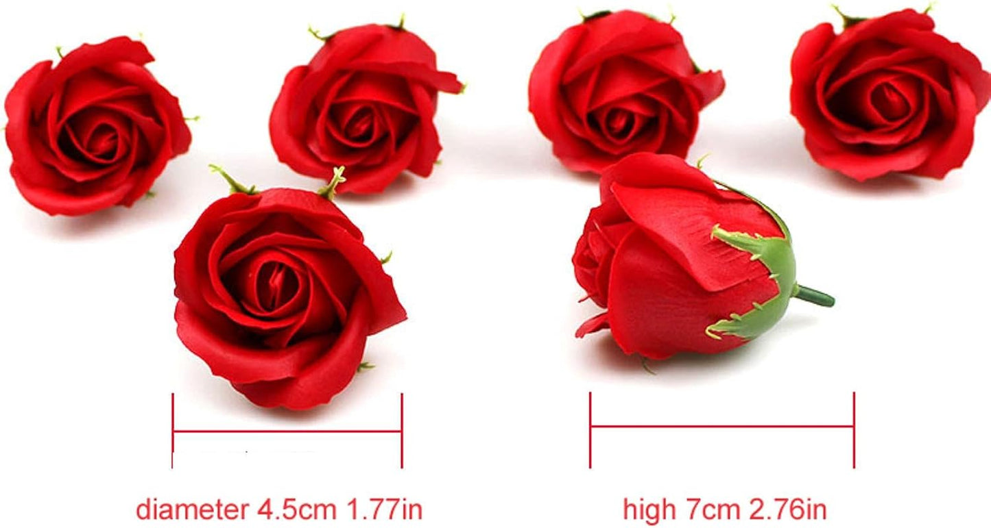 10881 10881 Decor Premium Artificial Rose Box - 50 Scented - Ideal for Decoration, Home/Office Decor, Gifts, Crafts, DIY, Bouquets, Cake Decorating {Multicolour}