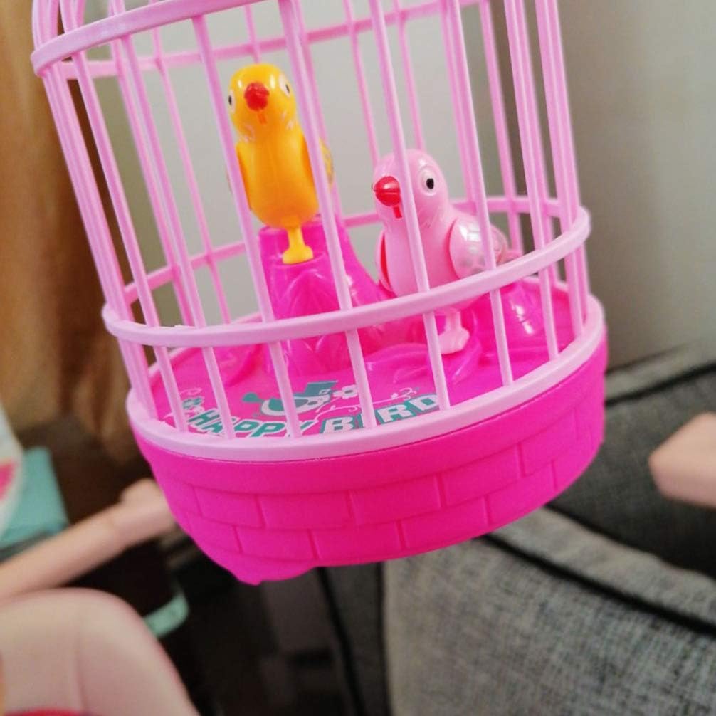 6660 Repeating parrot Toy Chirping Bird in Cage