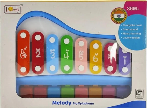 FZ0106 Piano Xylophone Toy for Toddlers, 8 Multicolored Key Keyboard Xylophone Piano