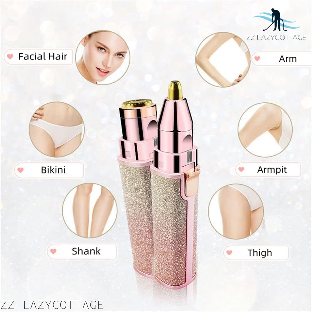 HX-203A Women Blawless Battery Powered Eyebrow And Uperlip Trimmer Shaver For Ladies.