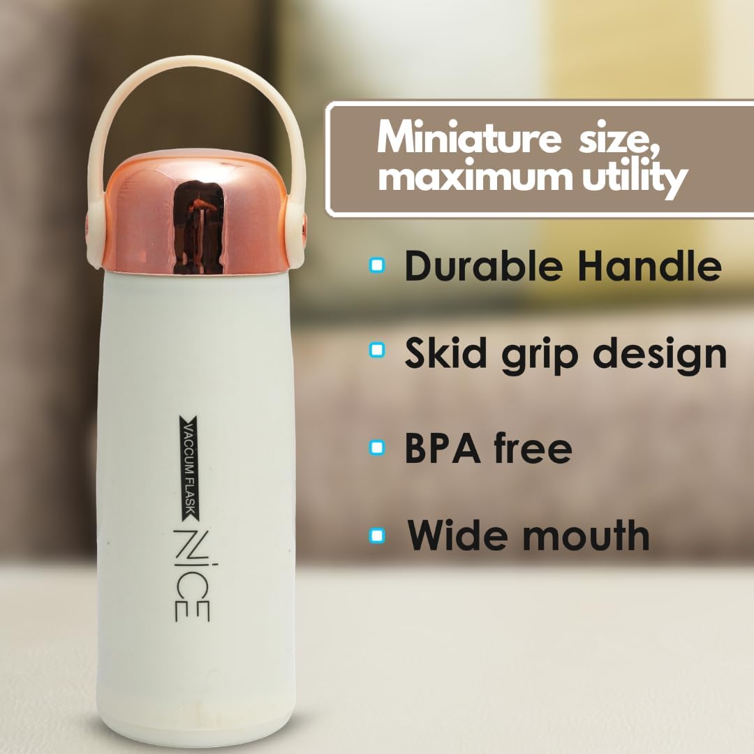 11178 Water Bottles 350Ml With Inner Glass And Outer Plastic Layer Leak Proof, Air Tight Water Bottle For School, Office Random Color