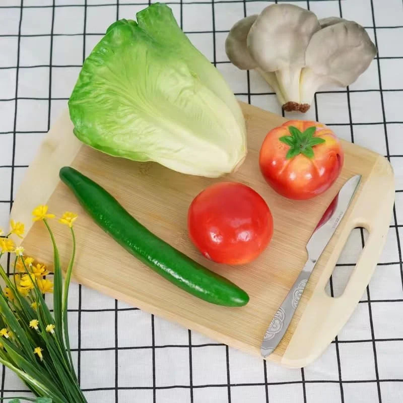 10120 Wooden Chopping Board for Kitchen with Wood Handle,Vegetable Cutting Board for Kitchen 30×20 Cm