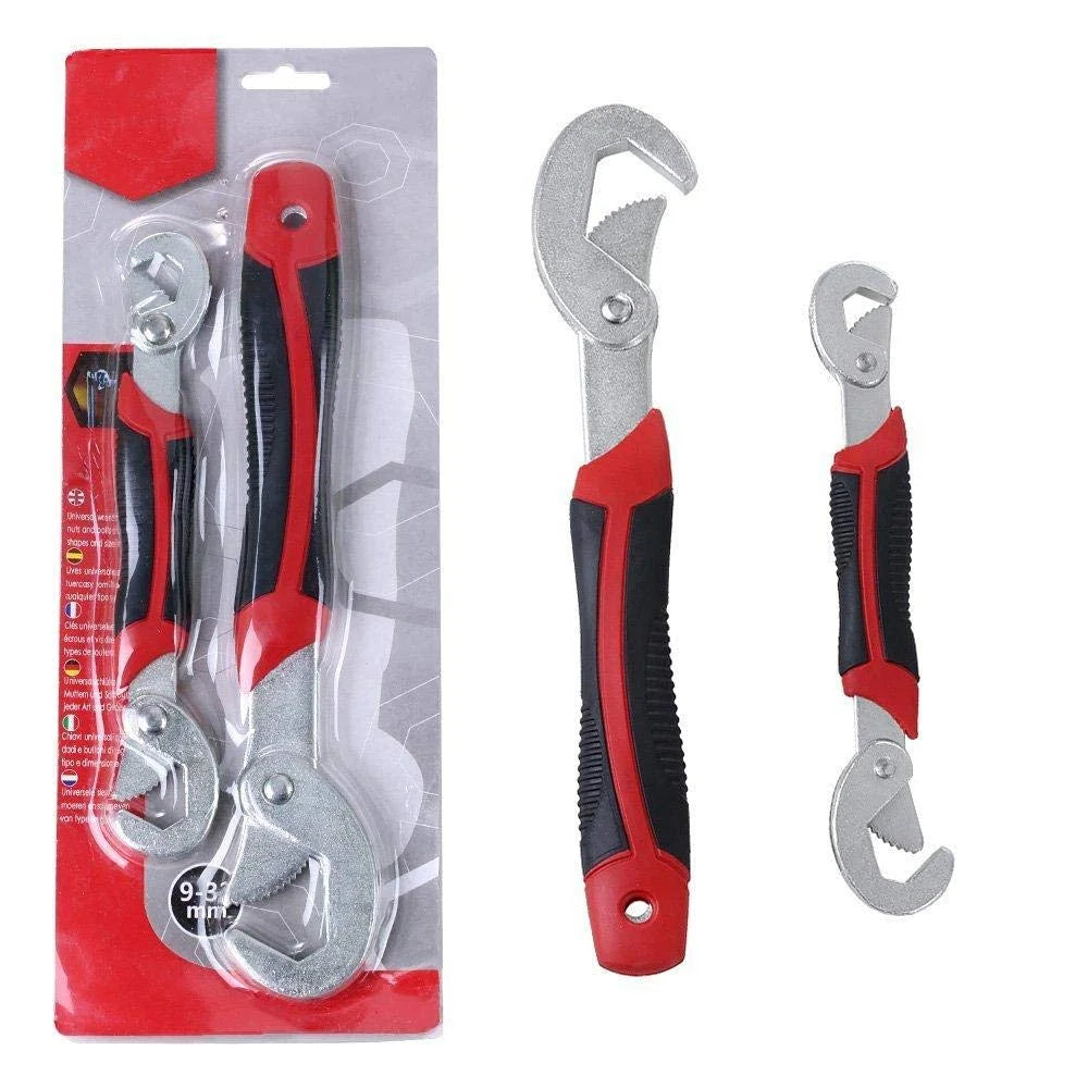 10827 Multi-Function Universal Quick Snap N Grip Adjustable Wrench Spanner Set (2 Pieces)