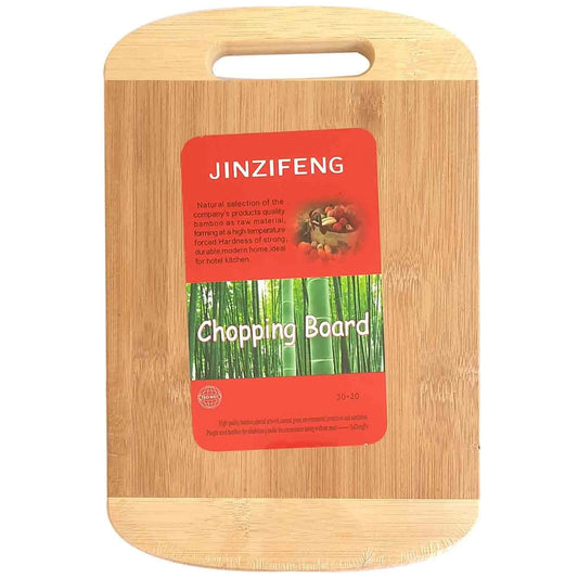 10395 34 x 24 Craft Bamboo Chopping Board/Vegetable Cutting Board for Kitchen Handle