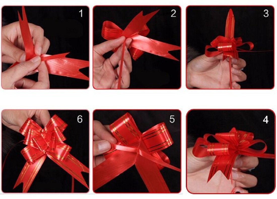 3061 {1Pack ,10pcs}  Wrapping Bows, Pull Ribbon 15mm