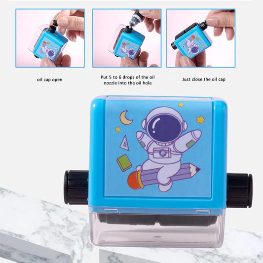 10224 Math Roller Stamp for Addition Subtraction Multiplication Division, Roller Number Digital Teaching Stamp (1 pcs)
