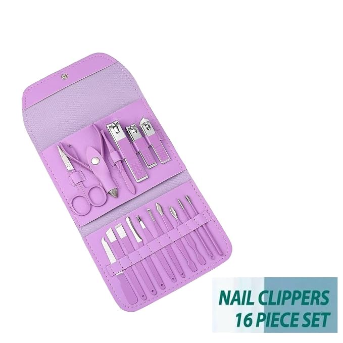 21074 16 In 1 Manicure Kit Professional Nail Kit For Pedicure & Manicure, Pedicure Tools With Toenail Clippers