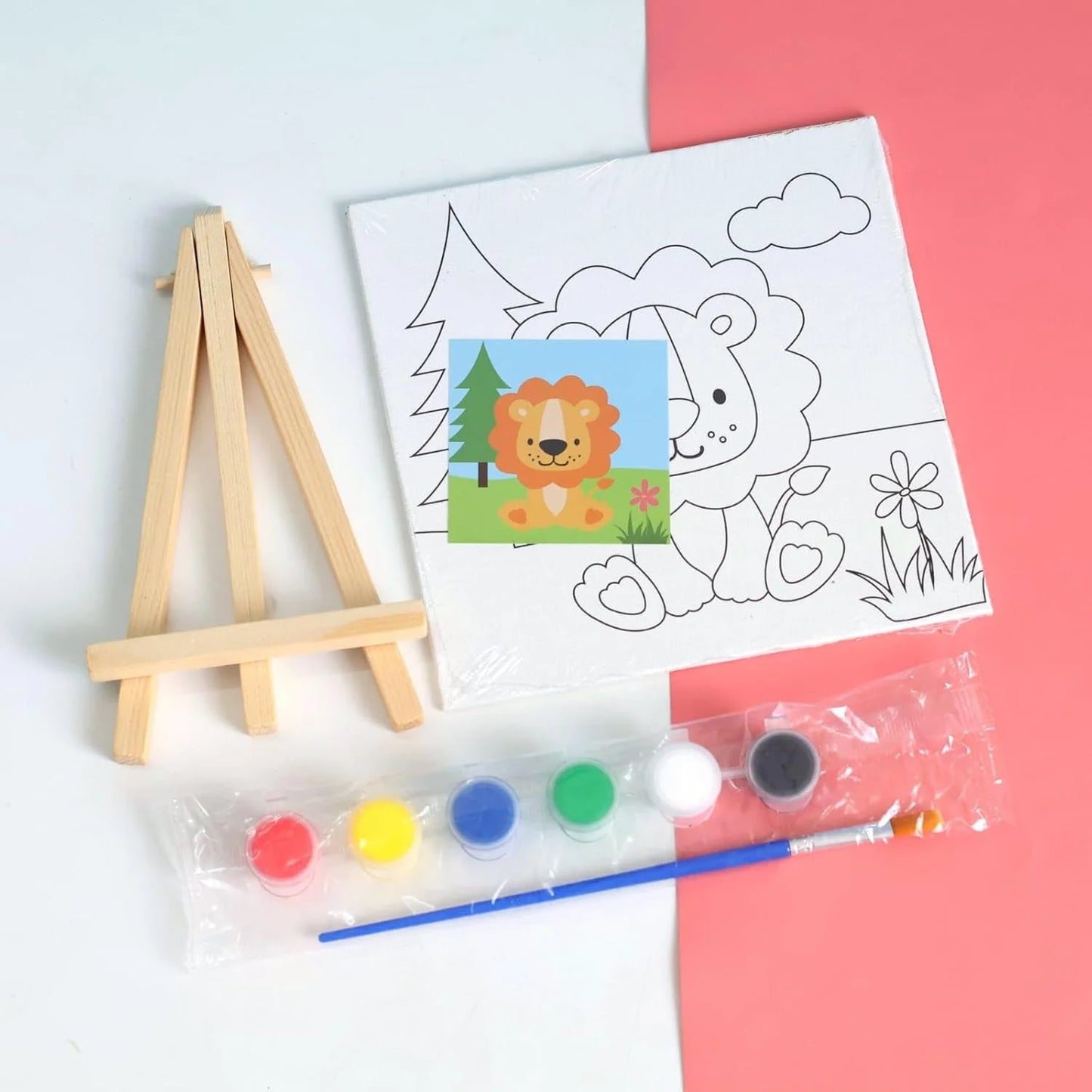CK-2124 Pre Drawn Outline Canvas Art Boards for Painting – Multicolored