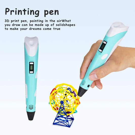 1829 3D Pen Professional |3D Printing Drawing Pen With Different Color Abs / Pla Filament For Creative Modelling | Project And Education Purpose |Random Color