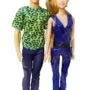 NX700 Sweet Boy & Girl Couple Set of 2 Plastic Dolls