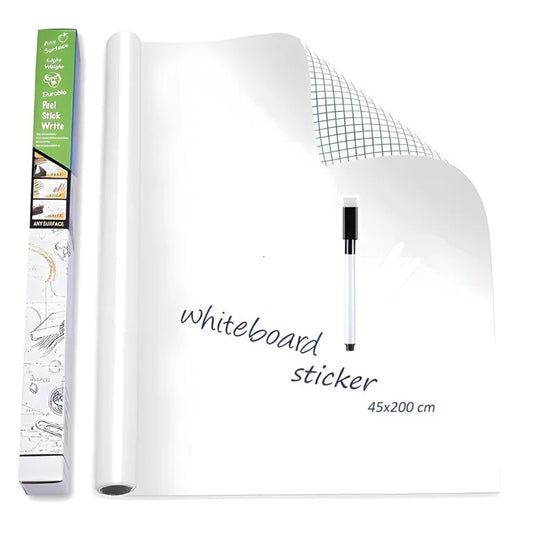 3134 45×200 CM Whiteboard Sticker for Wall (1.5×6.5 Feet) |