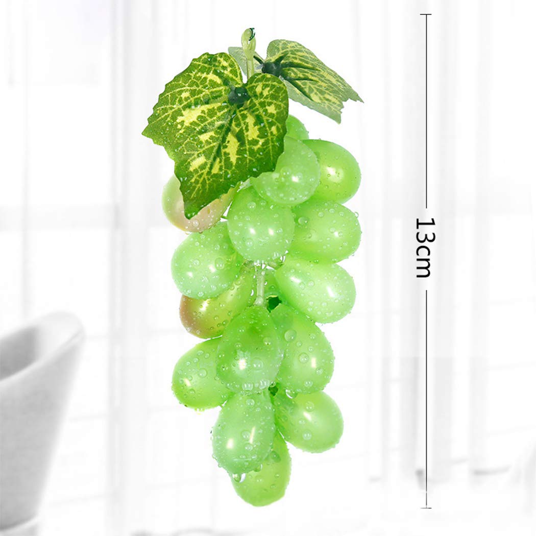 6072 Artificial Grape Fruit Home Kitchen Cabinet Display Green-36 Grapes