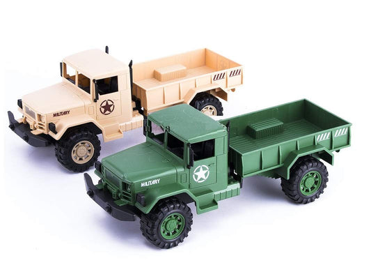 LM-272 Friction Powered Military Jeep Vehicle Truck Toy {Random Color}